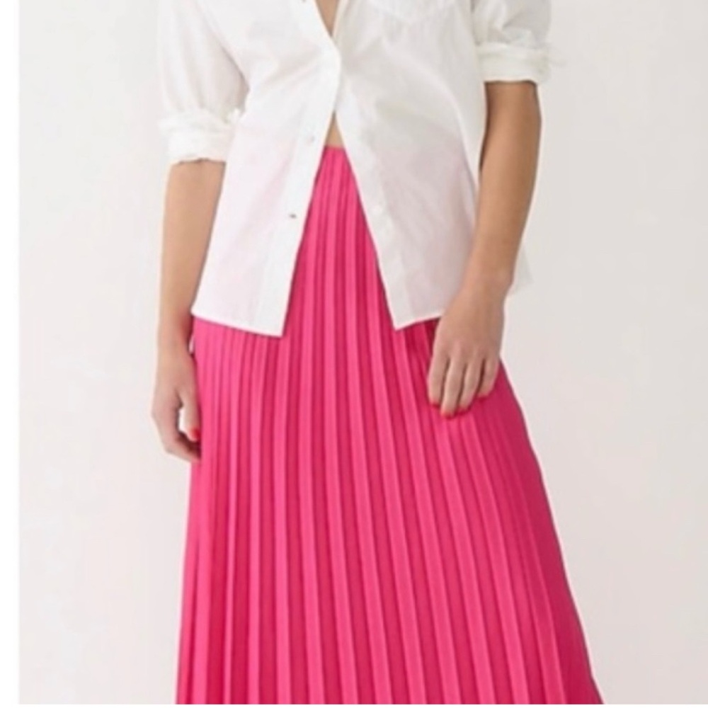 J. Crew Vibrant Pink A-Line Skirt